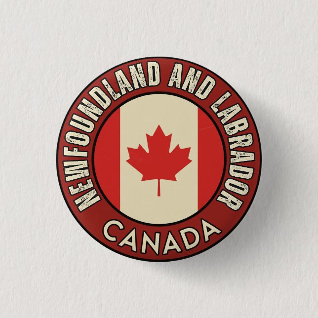 Provinz Neufundland und Labrador Kanada Button (Vorderseite)