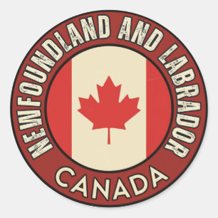 Provinz Neufundland und Labrador Kanada Runder Aufkleber