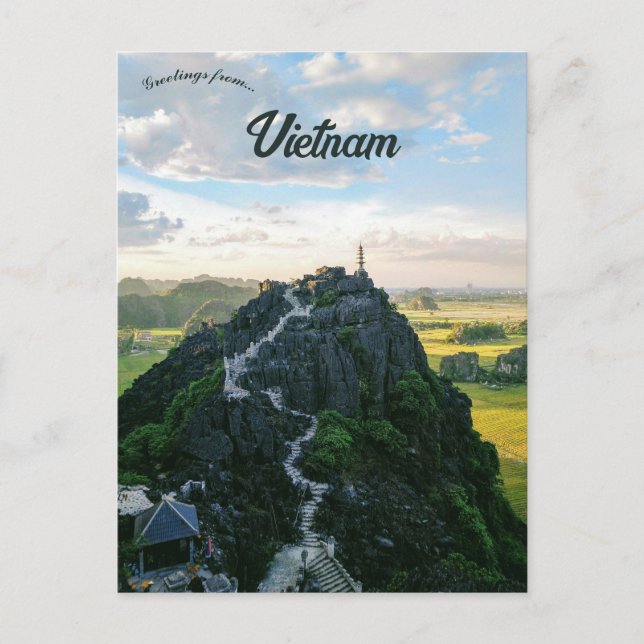 Provinz Ninh Bình Vietnam Postkarte (Vorderseite)