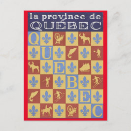 Provinz Québec Postkarte