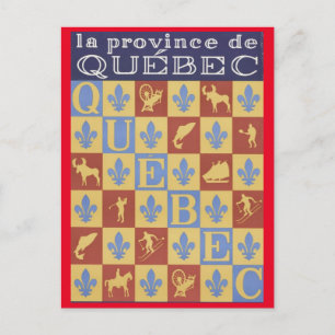 Provinz Québec Postkarte