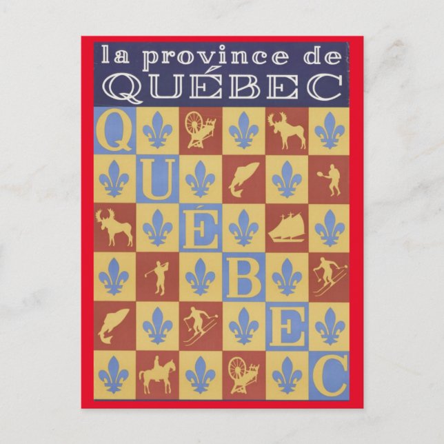 Provinz Québec Postkarte (Vorderseite)