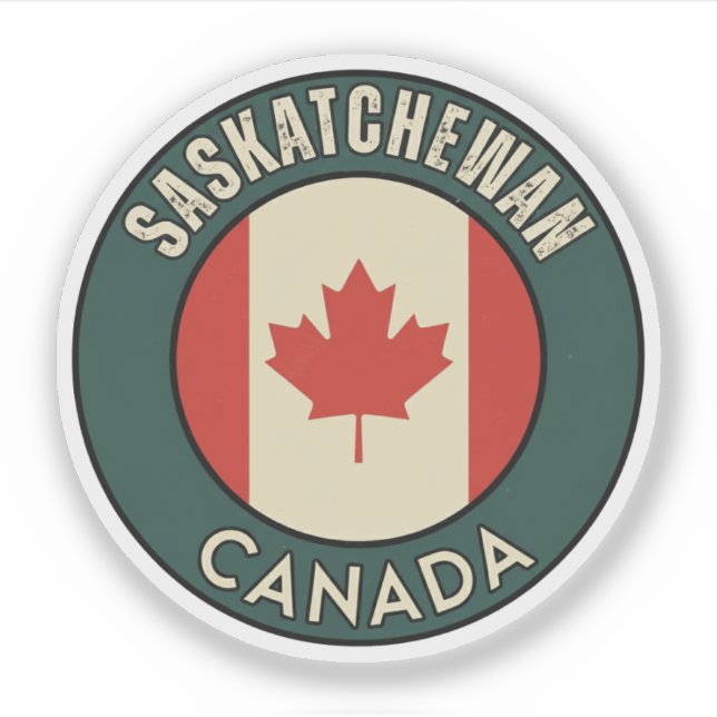 Provinz Saskatchewan Kanada Aufkleber (Vorderseite)