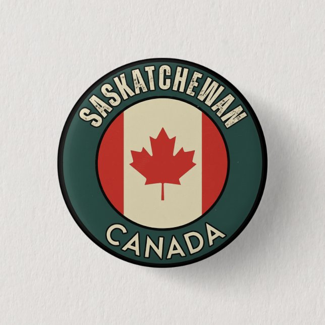 Provinz Saskatchewan Kanada Button (Vorderseite)