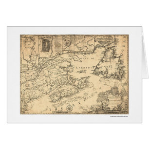 Provinz von Karte 1776 Neuschottlands Kanada