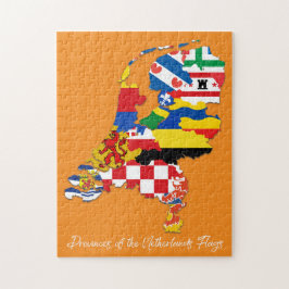 Provinzen der Niederlande Flags Map Educational