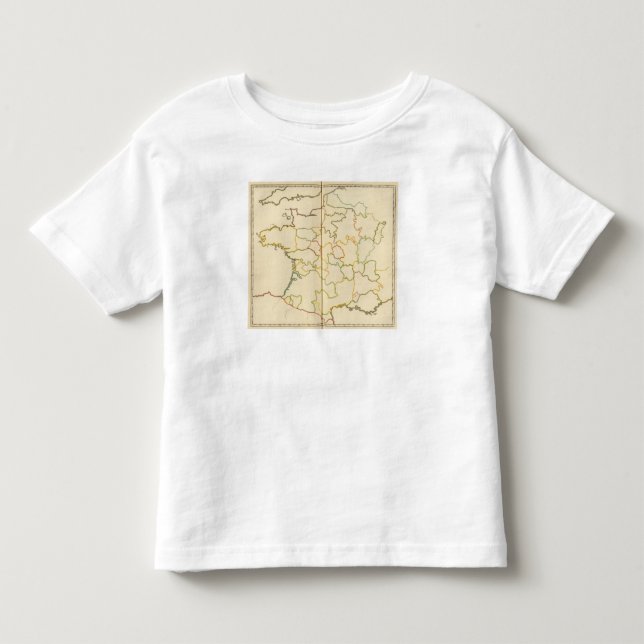 Provinzen, Frankreich-Kontur Kleinkind T-shirt (Vorderseite)