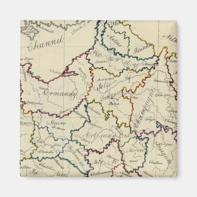 Provinzen Frankreich Magnet (Vorne)