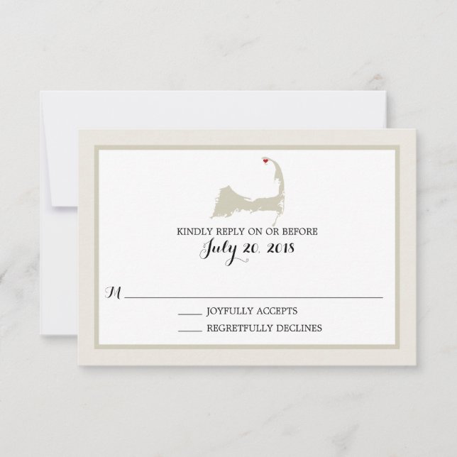 Provinzhauptstadt | HochzeitsrSVP RSVP Karte (Vorderseite)