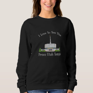 Provo Utah Temple I Liebe, um meine Tempelfarbe zu Sweatshirt