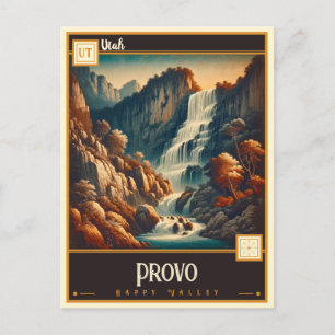 Provo, Utah Vintage Postkarte