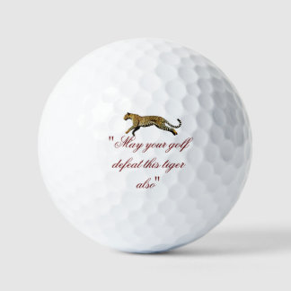 Prowl Precision: Golf Balls in Leopard-Printwerbun Golfball