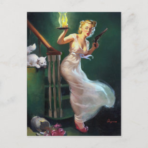Prowler Pin Up Postkarte