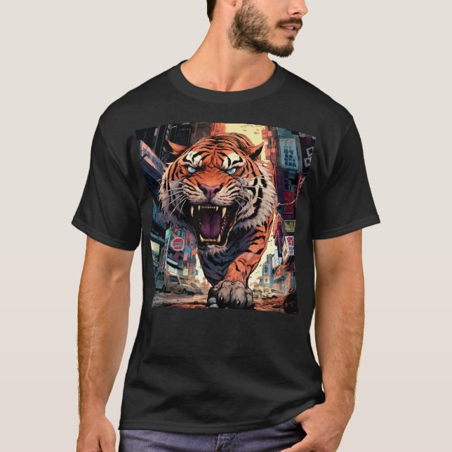 Prowling Tiger T-Shirt (Vorderseite)