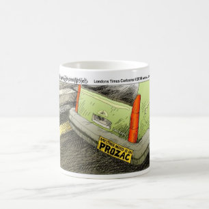 Prozac-Aufkleber Lustige T-Shirts Karten & Geschen Kaffeetasse