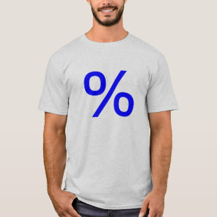 Prozent (klein) - Blau T-Shirt