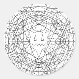 prozentual runder aufkleber