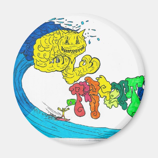 prozentuales Surfen Magnet (Vorne)