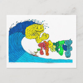 prozentuales Surfen Postkarte