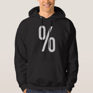 Prozentzeichen Prozentssymbol Verhältnis Satzzeich Hoodie