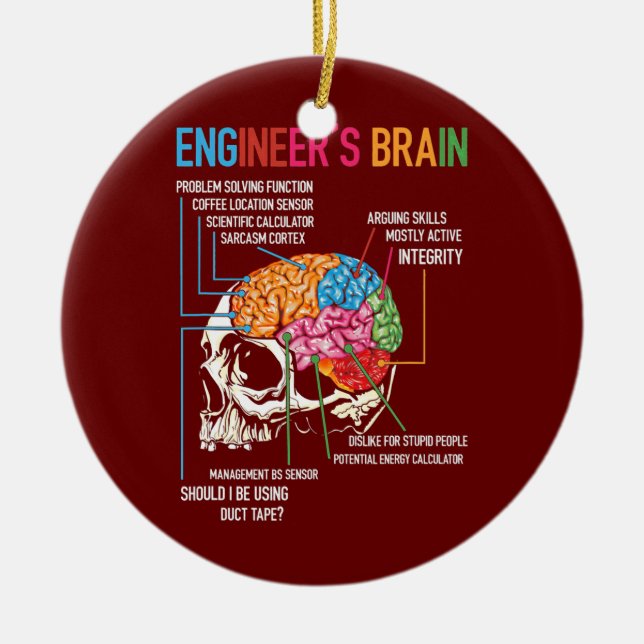 Prozess der Brain Funny Engineering Games des Inge Keramik Ornament (Vorne)