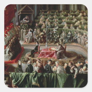 Prozess gegen Galileo, 1633 Quadratischer Aufkleber