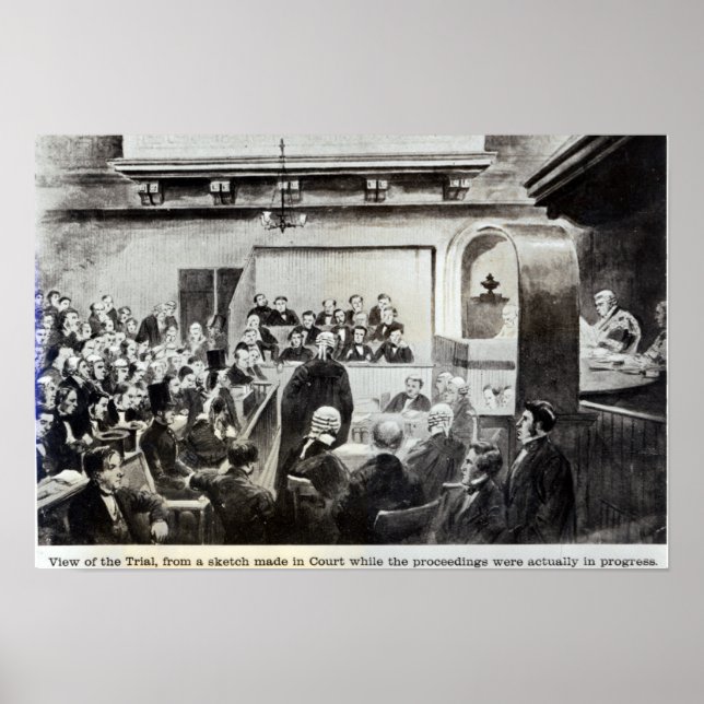 Prozess gegen Madeleine Smith, 1857 Poster (Vorne)