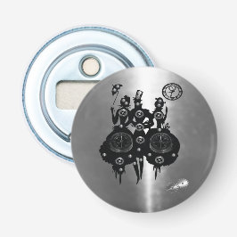 Prozess-Steampunktion-Silhouette Flaschenöffner