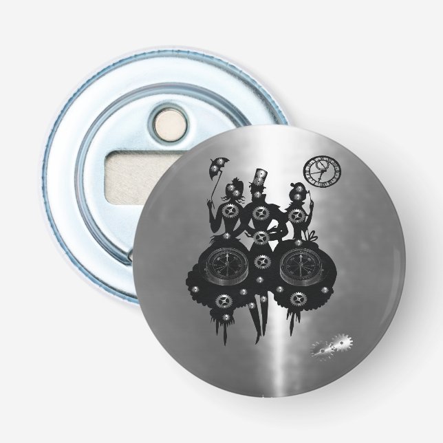 Prozess-Steampunktion-Silhouette Flaschenöffner (Vorderseite)