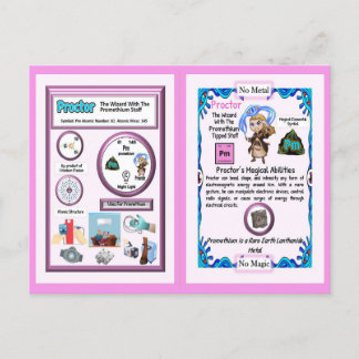 Prozessassistent - Promethium-Element Postkarte