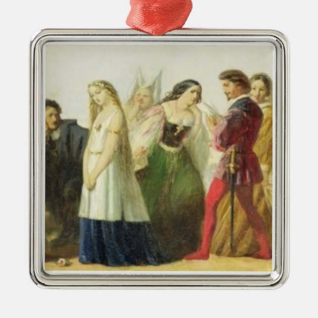 Prozession der Charaktere von Shakespeare (Öl an Ornament Aus Metall (Vorne)