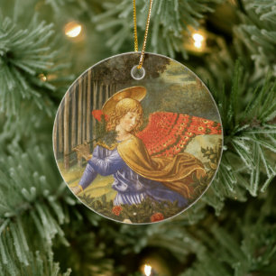 Prozession der Heiligen Drei Könige Engel von Beno Keramik Ornament
