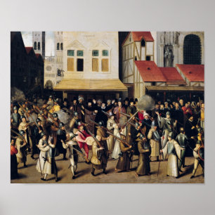 Prozession der Heiligen Liga 1590 Poster