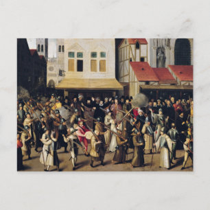 Prozession der Heiligen Liga 1590 Postkarte