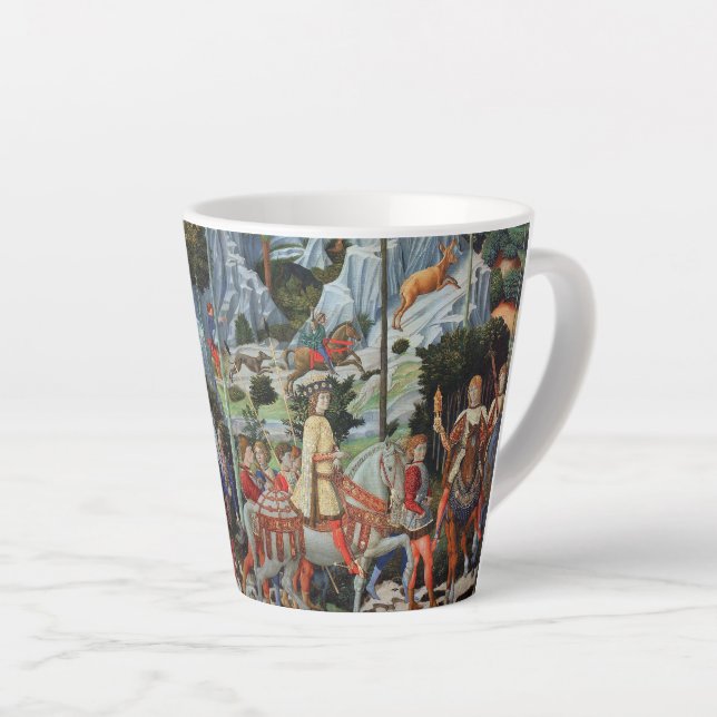 Prozession des Magi-Benozzo Gozzoli Klein Milchtasse (Rechte Ecke)