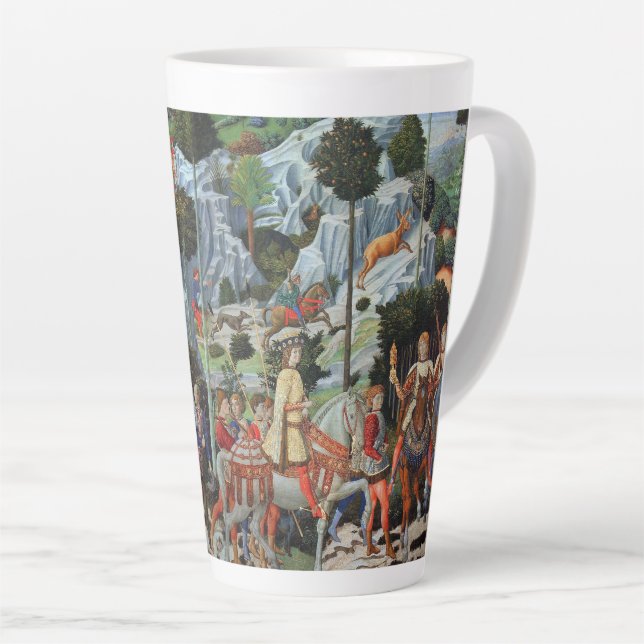 Prozession des Magi-Benozzo Gozzoli Milchtasse (Rechte Ecke)