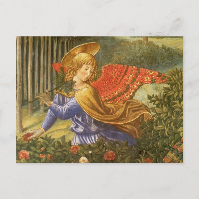 Prozession des Magi-Engels von Benozzo Gozzoli Postkarte (Vorderseite)