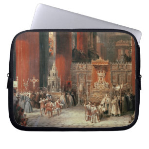 Prozession in Sevilla-Kathedrale, 1833 (Öl auf Laptopschutzhülle