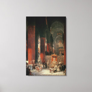 Prozession in Sevilla-Kathedrale, 1833 (Öl auf Leinwanddruck