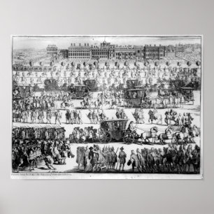 Prozession Königs George I zu St James Palast Poster