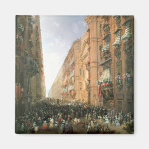 Prozession von Corpus Christi herein über Dora Magnet