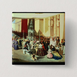 Prozession von Corpus Christi in Sevilla Button