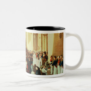Prozession von Corpus Christi in Sevilla Zweifarbige Tasse
