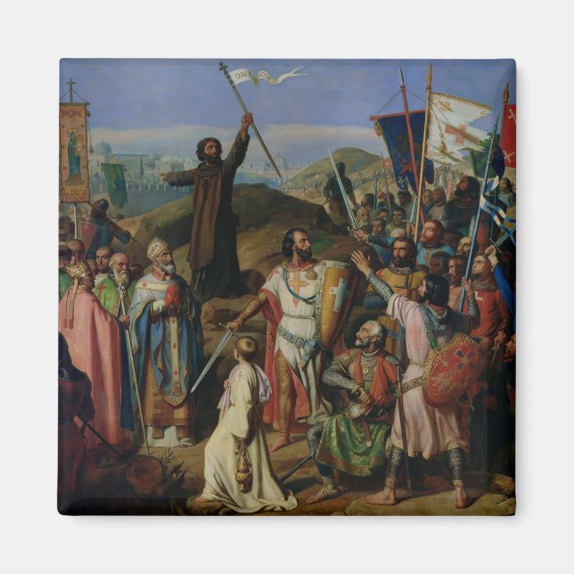 Prozession von Kreuzfahrern um Jerusalem Magnet (Vorne)