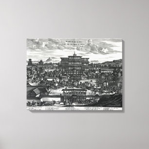 Prozession von Macao, eine Illustration Leinwanddruck
