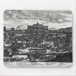 Prozession von Macao, eine Illustration Mousepad