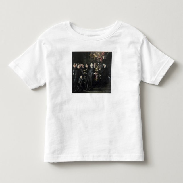 Prozession von St. Clare mit dem heiligen Kleinkind T-shirt (Vorderseite)