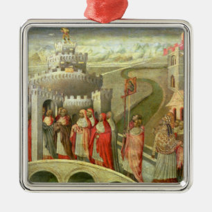 Prozession von St Gregory zum Castel St. Angelo Ornament Aus Metall