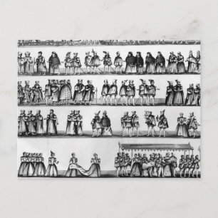 Prozession zur Feier von Prinz Arthur Postkarte