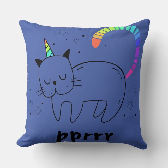 Prr Caticorn Kissen (Vorderseite)